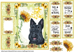 Scottish dogs you are my sunshine card front 1