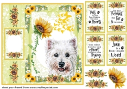 Scottish dogs you are my sunshine card front 8