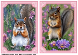 2 All about the squirrels card front/toppers 6