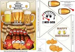 Be a hero off set gate fold card front