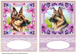 2 Floral G S D card fronts/toppers 1