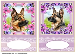 2 Floral G S D card fronts/toppers 2