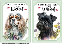2 You had me at woof card fronts/toppers 5