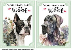 2 You had me at woof card fronts/toppers 8