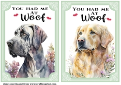 2 You had me at woof card fronts/toppers 9
