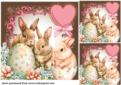 3 The Easter surprise card front/toppers(blank)