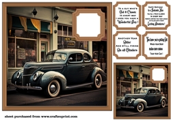 Car in town card front 9