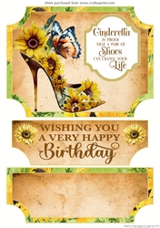 Sunflower shoe easel topper and stopper(no base)5