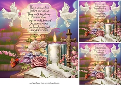 3 Sympathy card fronts/toppers