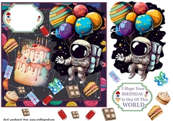 I hope your Birthday is out of this world card front
