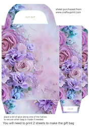 Lilac roses gift bag 5