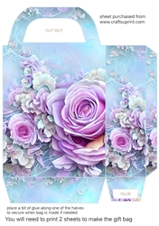 Lilac roses gift bag 7