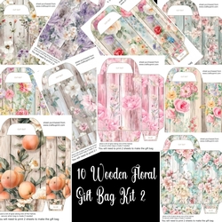 Wooden floral gift bag bumper kit 2