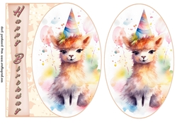 Birthday animal card front 2