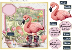 Hope you have a Flamingood......... (multi sentiment)card front 2