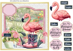 Hope you have a Flamingood......... (multi sentiment)card front 3