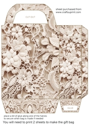 Coffee lace gift bag 23