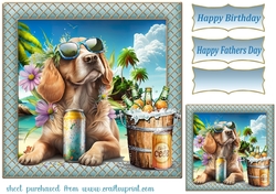 Pup with beer card front 4