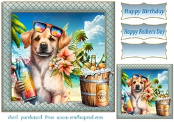 Pup with beer card front 8