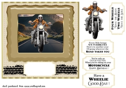 Born to ride card front 3