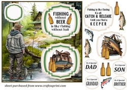 2 Panel fishing themed card front 3