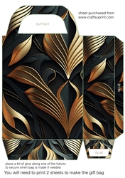 Green and gold gift bag 3