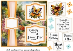 2 Panel orange butterfly card front 3