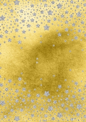 Silver stars backing sheet(yellow)