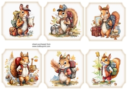 6 Adventure squirrel toppers