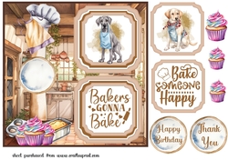 2 Panel baking pup card front 7