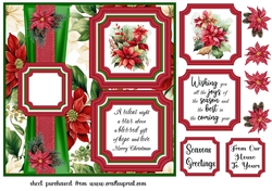 2 Panel poinsettia card front 2