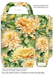 Chrysanthemums gift bag 4