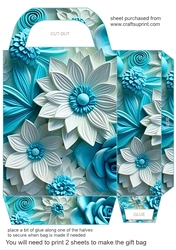 3d effect floral gift bag 4