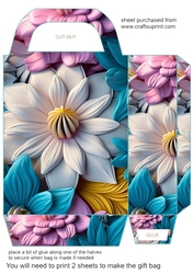 3d effect floral gift bag 8