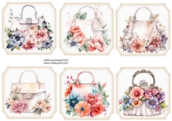 6 Floral handbag toppers 2