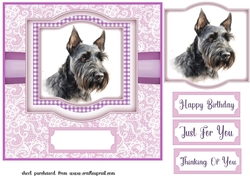 Lilac Scottie card front 3