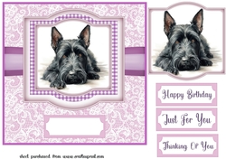 Lilac Scottie card front 4