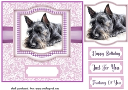 Lilac Scottie card front 5