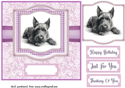 Lilac Scottie card front 6