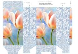 Tulips and lace pinch bag 10