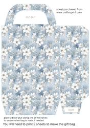 Blue winter gift bag 12