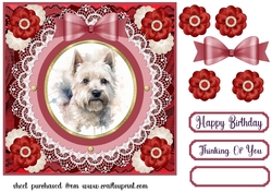 Red Westie card front 10