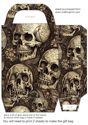 Halloween skull gift bag 8