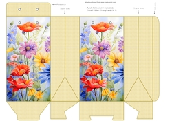 Wildflower and gingham pinch bag 3