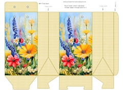 Wildflower and gingham pinch bag 7