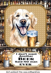 Pup with beer large topper 3