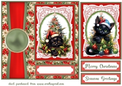 Christmas kitty card front 2