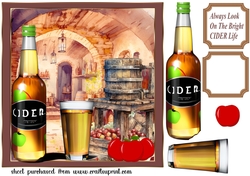 Always look on the bright CIDER life card front