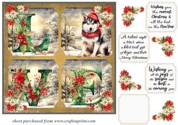 LOVE Christmas pup card front 5