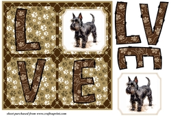 LOVE Scottish terrier card front 9